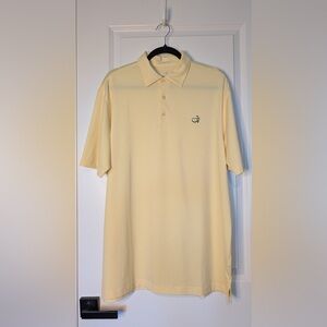 Masters Tech Men’s Short Sleeve Performance Polo Butter Yellow Size Large
